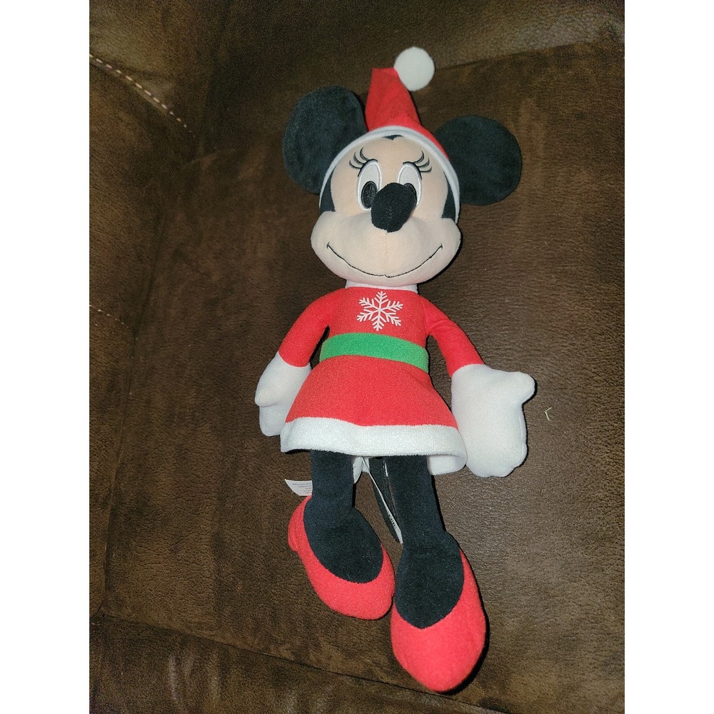 Disney holiday Christmas plush minnie mouse stuffed animal